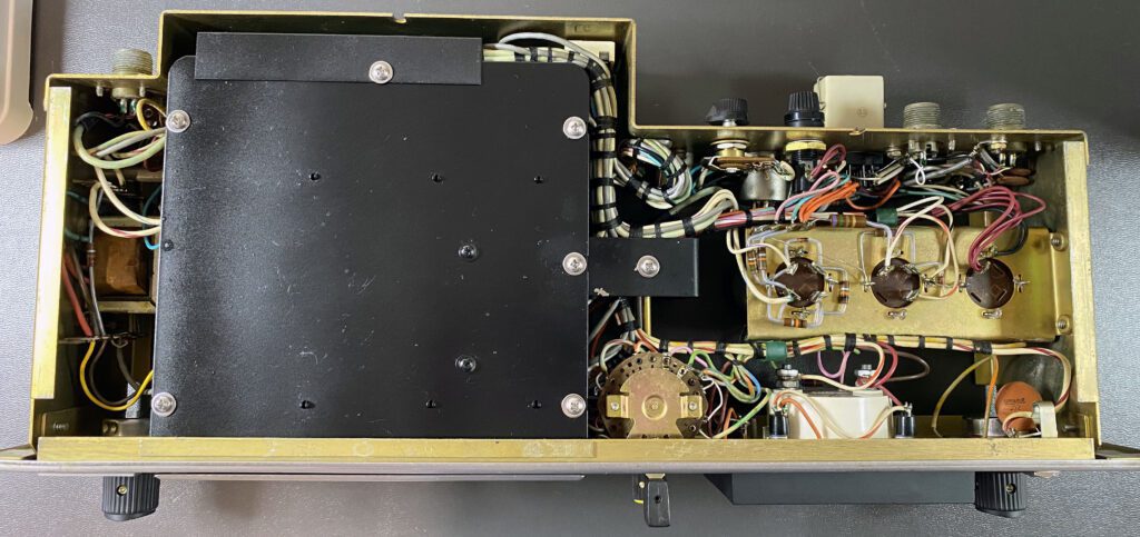 reassembled preamplifier, bottom chassis view