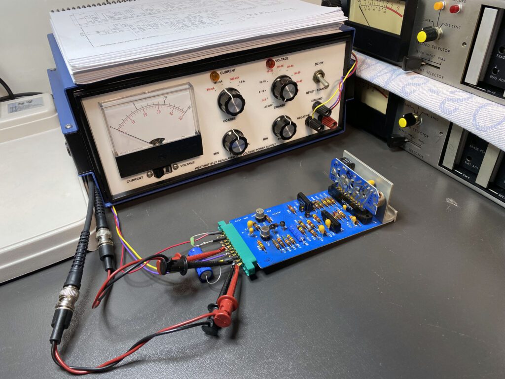 record amplifier under test