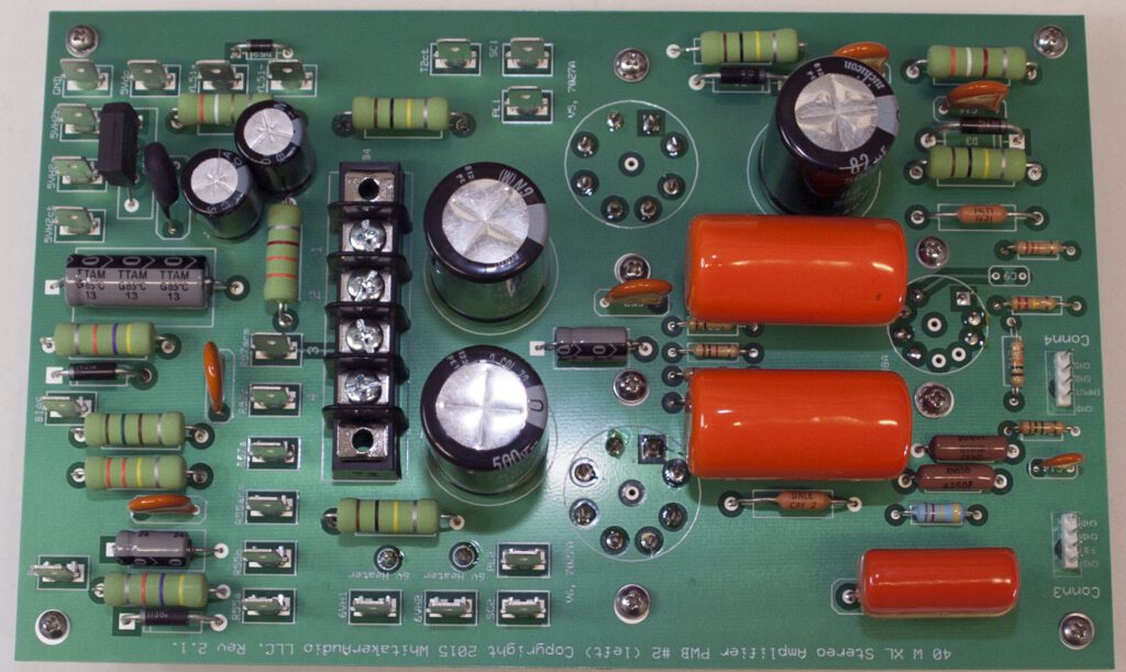 left channel amplifier PCB