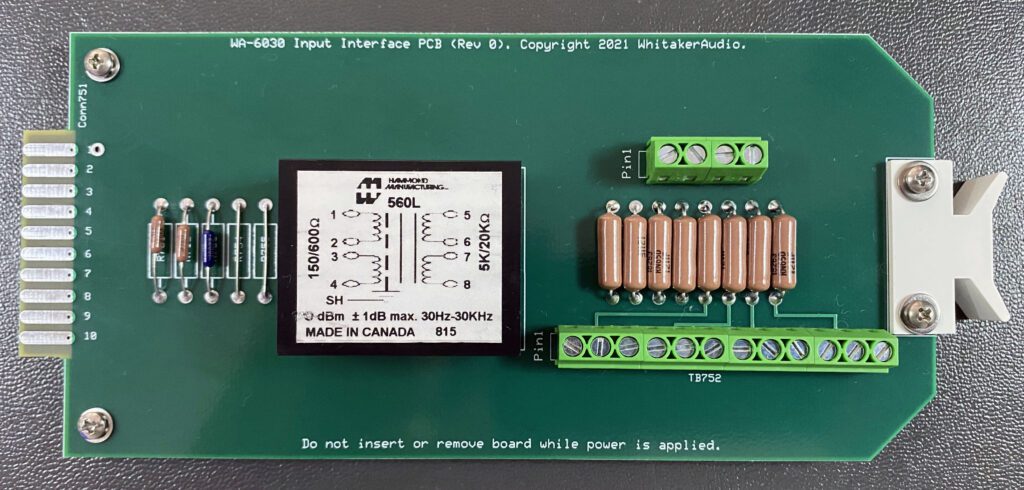 WA-6030 input interface board