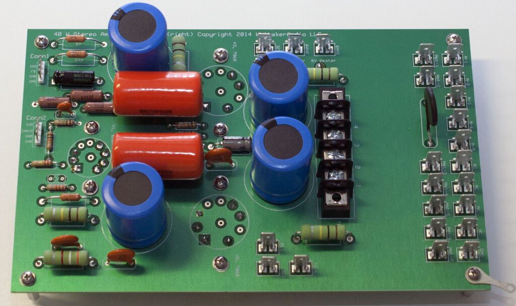 right channel amplifier PCB