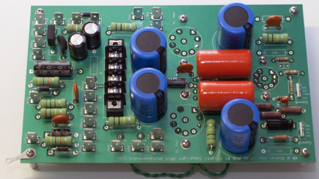left channel amplifier PCB