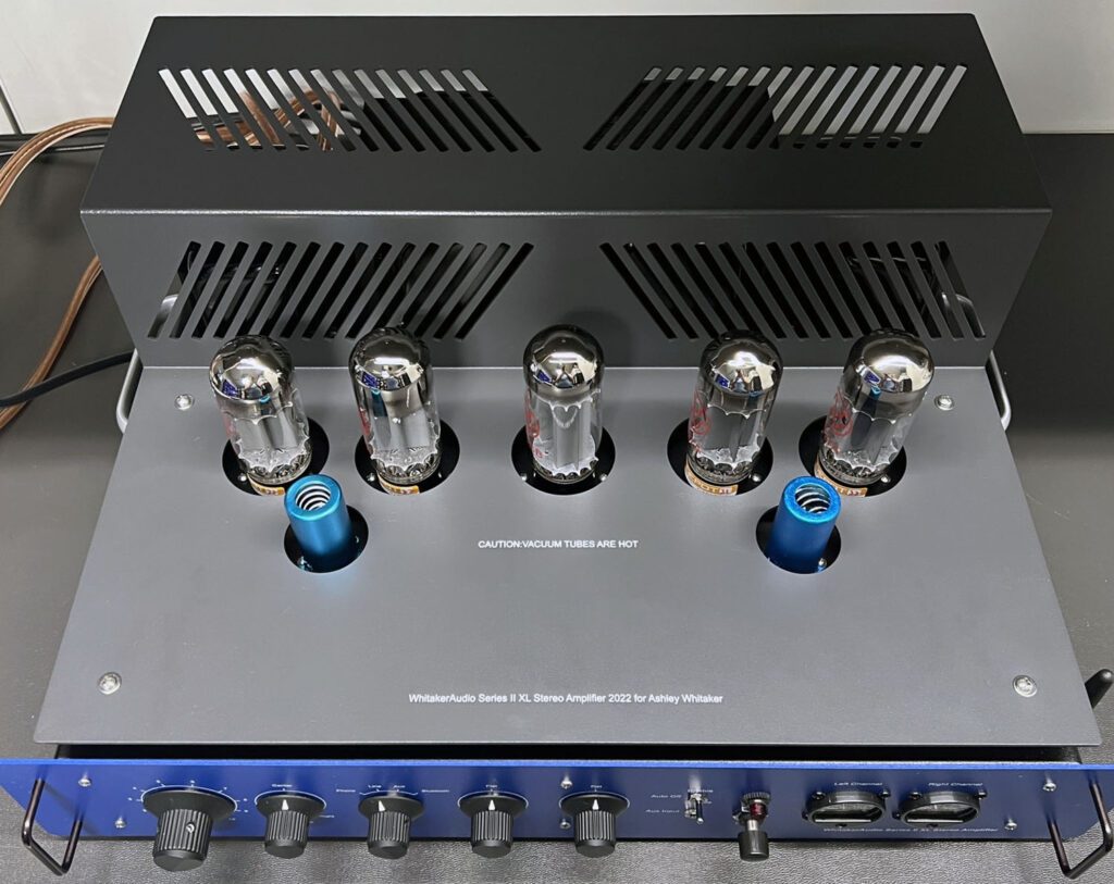 Top view of the WhitakerAudio Series II XL amplifier