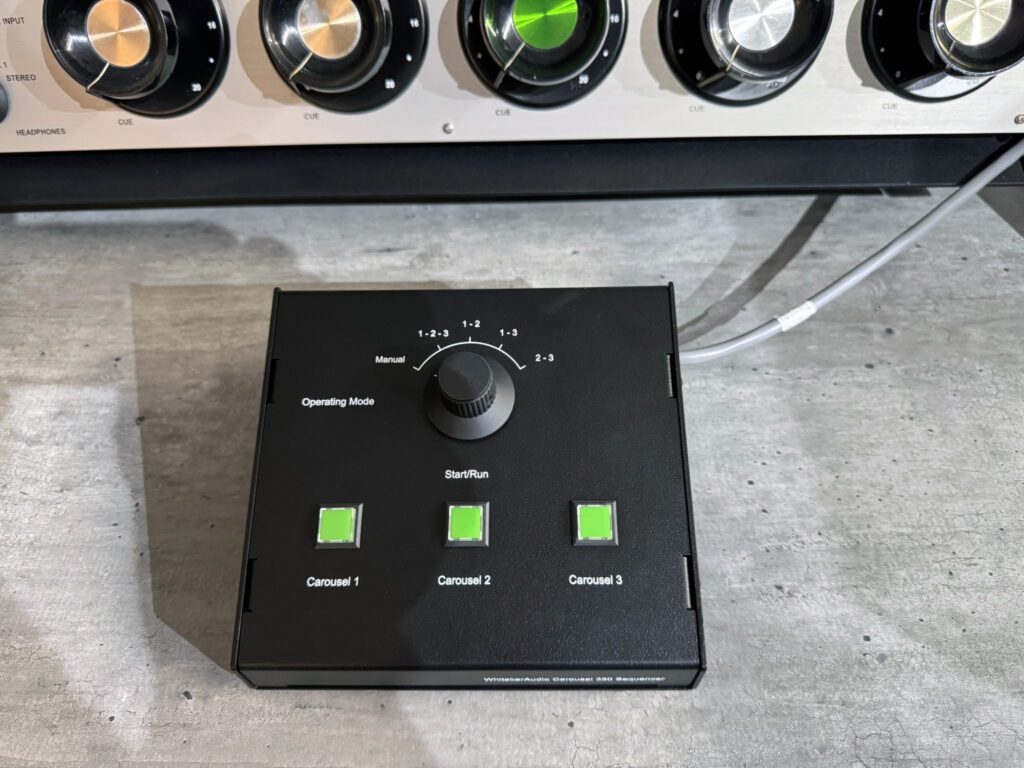 Carousel sequencer control panel